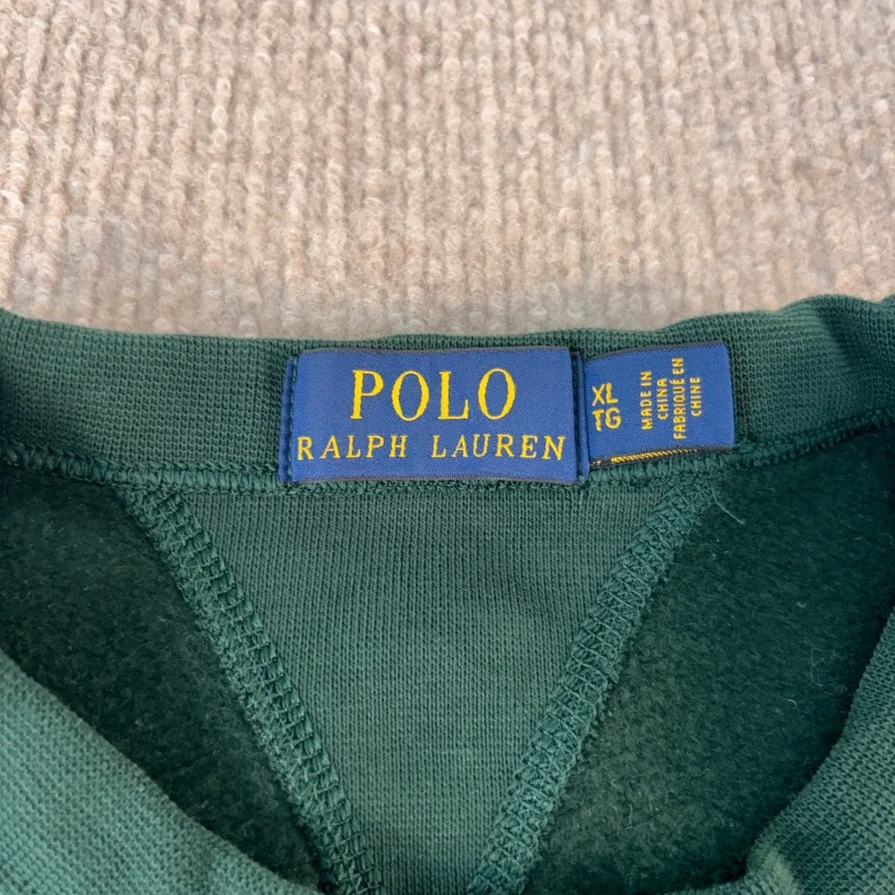 Polo Ralph Lauren Dark Green Lightweight Crewneck Sweatshirt Men's Size XL EUC